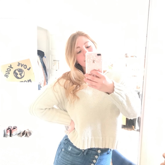 Off-White Chunky Knit Sweater - Picture 3 of 6